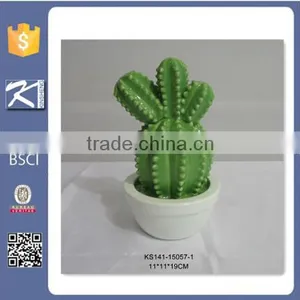 Funny Porcelain Cactus Figurine Home Decoration thumbnail-1