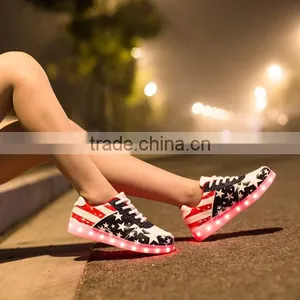 New Design Unisex LED Shoes Sneakers/LED Light Up Kids Running Shoes thumbnail-2