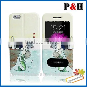 Colorful Drawing Style Leather Case for Iphone 6/6plus,For Iphone 6 6plus Leather Case Wallet thumbnail-3