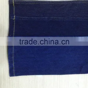 Indigo Knitted Slubby Denim Fabric:310gsm 91%cotton 9%spandex From Changzhou China thumbnail-1
