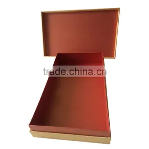 Unique Design Big Flip Open Cover Gold Blocking Custom Printing Paper Box and Paper Bag Sets Shoe Box Wholesale thumbnail-2