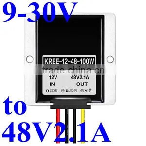 dc dc Converter 24v Convert to 48v 2A 100W Power Supply Module Aluminum Shell Box Waterproof thumbnail-1