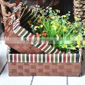 7 Hand Woven - Pastoral Style - Straw - Storage Basket - Storage Basket - Water Basket - Sundry Basket - Woven Basket thumbnail-1
