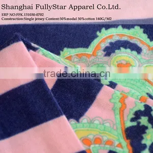 50/50 Cotton/modal Printed Fabric thumbnail-1
