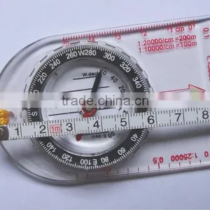 Outdoor Sports Gift Plastic Compass for Kids Hiking and Camping With Rope thumbnail-1