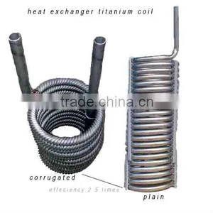 Best Quality Strong Anti-corrosion Corrugated Titanium Tube Coil Can Used for Heat Exchanger Water Storage as Cooling or Heating thumbnail-1