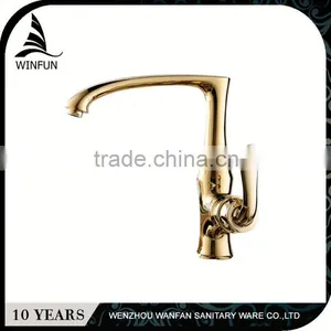 Sanitary Ware Kitchen Basin Sink Faucet Brushed Kitchen Faucet/finish Gold Kitchen Faucet thumbnail-1