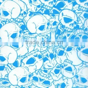 GW12282 Skulls Water Transfer Printing Hydro Graphics Film - White Skulls&water Transfer Printing Film Width 100cm thumbnail-1