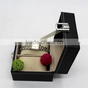 Double Watch Show Box Luxury Wristwatch Display Case Made in China thumbnail-6