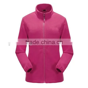 2015 Jacket Fashion 100% Polyester Soft Shell Polar Fleece Jacket Woens thumbnail-4
