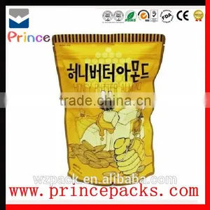 Aluminum Zipper PE Plastic Bag for Food Nut Snack Tea thumbnail-1