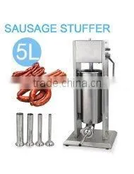 Sausage Stuffer 11lbs/5L Two Speed Commercial Vertical Stainless Steel Sausage Maker Restaurant Meat Filler thumbnail-1