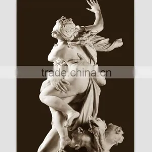 Chinese Interesting Stone Women and Sheep Sex Sculpture thumbnail-1