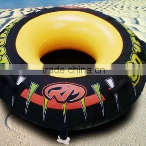 Round Shape PVC Inflatable Towable Nylon Cover Ski Tube thumbnail-2