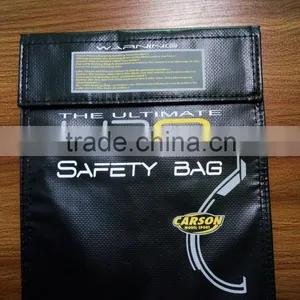 Custom OEM High Quality Fireproof Explosion-proof Lipo Battery Safe Bag For Car / RC Drone thumbnail-1