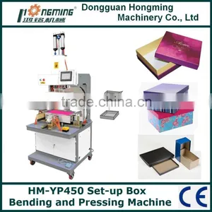 HM-YP450 Set-up Box Flap Bending and Bubble Pressing Machine thumbnail-1