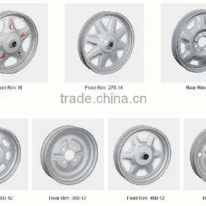 400-12 Inch Auto Steel Wheel for Rickshaw thumbnail-1