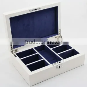 Luxury White Wooden Jewelry Box Wholesale thumbnail-1