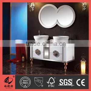 Waterproof Country Style Stainless Steel Bathroom Cabinet T-6624 thumbnail-1