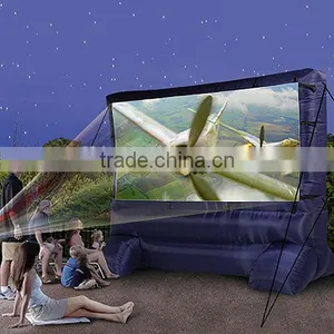 Outdoor Inflatable Movie Screen Blue Commercial Inflatable Advertising Screen,Movie Screen For Sale thumbnail-1