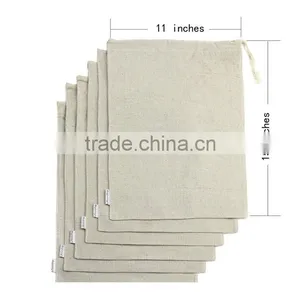 Cotton Drawstring Muslin Favor Bags thumbnail-2
