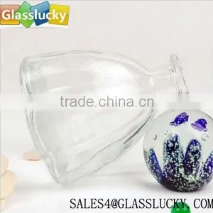100ml Colorful Reed Glass Diffuser Bottles With Flower Bottom thumbnail-1