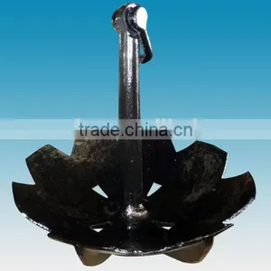 Bituminous Paint Casting Eight Fluke Boat Anchor thumbnail-1