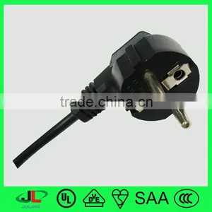 Best Popular Euro Plug Europe 2 Round Pin With Earthing Contact Vde Plug Made in China thumbnail-1