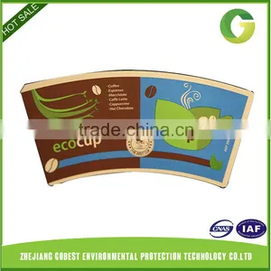 GoBest Print Customized Logo Disposable Coffee Paper Cup Fan thumbnail-1