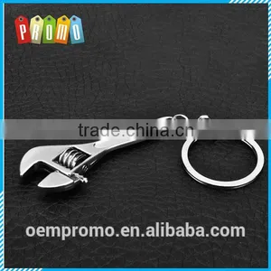 Promotional Engraved Zinc Alloy Wrench Shaped Keychain thumbnail-1