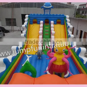 Inflatable Fun City Supplier / PVC Tarpaulin Playground / Large Slide thumbnail-4