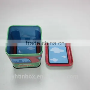 Cute Small Square Mental Tin Box for Watch thumbnail-2