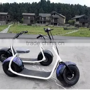 Big Motor Wheel Halley Electric Scooter 60v 1000w Citycoco Scooter thumbnail-4