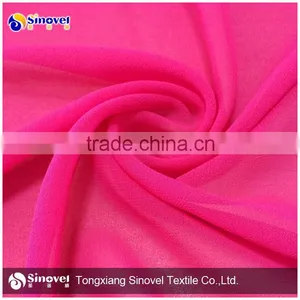 High Quality 100% Polyester Pure Georgette Woven Chiffon Fabric for Lady Crinkle Crepe Chiffon Maxi Dresses thumbnail-1
