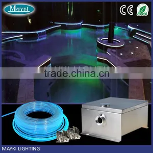 High Brightness Diameter 8mm Entirely Light Glass Optical Fiber for In Outdoor Swimming Pool thumbnail-1