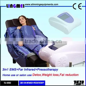 LINGMEI Air Pressure Lymphatic Detox Pressotherapy Massage Lymphatic Drainage Air Pressure Detox Slimming Suit thumbnail-1