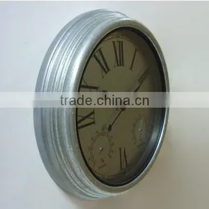 15 Inch 3 In 1 Farm Metal Clock Outdoor Clock thumbnail-3