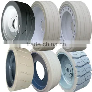 Quick Delivery Factory Solid White Wall Tyre for Lifting Platform thumbnail-1