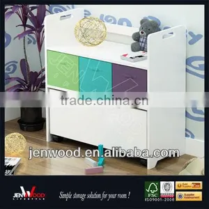 White Finish Thicken Waterproof MDF With E0 Coating Children Sotrage Drawers thumbnail-1