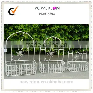 Adorable Metal Flower Hanging Baskets Plant Holder thumbnail-1