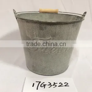 China Special Design Grey Little House Shape Garden Metal Flower Pot Planters thumbnail-3