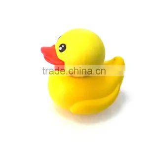 PVC Creative Usb Sticker Cartoon Cute Little Yellow Duck Usb Stick thumbnail-1