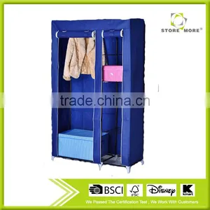 Store More Clothes Closet Portable Wardrobe Storage With Shelves thumbnail-1
