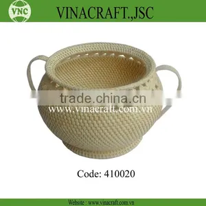 Natural Rattan Storage Baskets With Handles thumbnail-1
