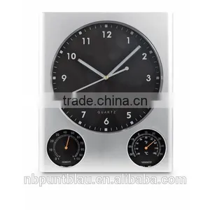 Wall Clock With Thermometer and Hydrometer thumbnail-1