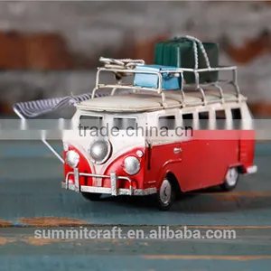 American Tourist Bus Vintage Metal Car Model thumbnail-2
