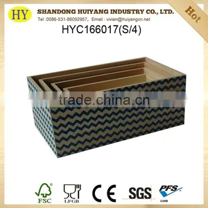 Wholesale New Custom Decorative Wooden Storage Box With Carved Handle thumbnail-2