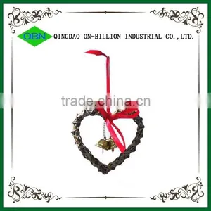 Wicker Heart Christmas Decoration Holiday Decoration Wicker Heart Decoration thumbnail-1