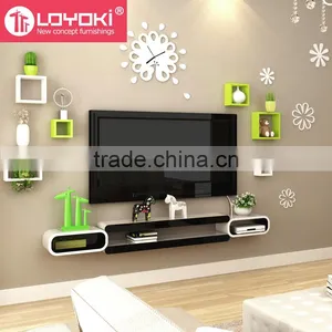 2016 New DIY Assembly Wall Mount TV Console Wall Floating Shelf for Home Decor TV Console thumbnail-3