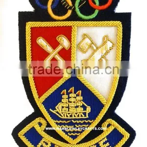 Hand Embroidery Bullion Wire Badges thumbnail-1